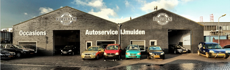 Het pand van Autoservice IJmuiden aan de Egmondstraat